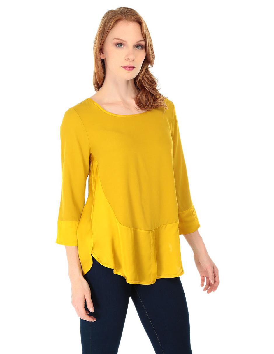 blusas amarillo mostaza