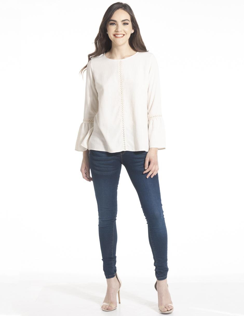 blusa beige