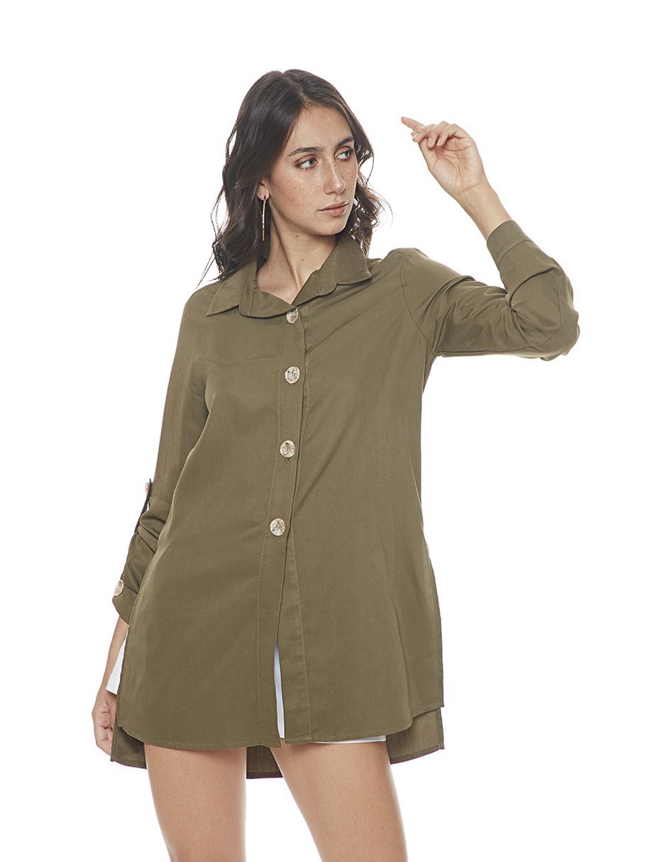 blusas color verde militar