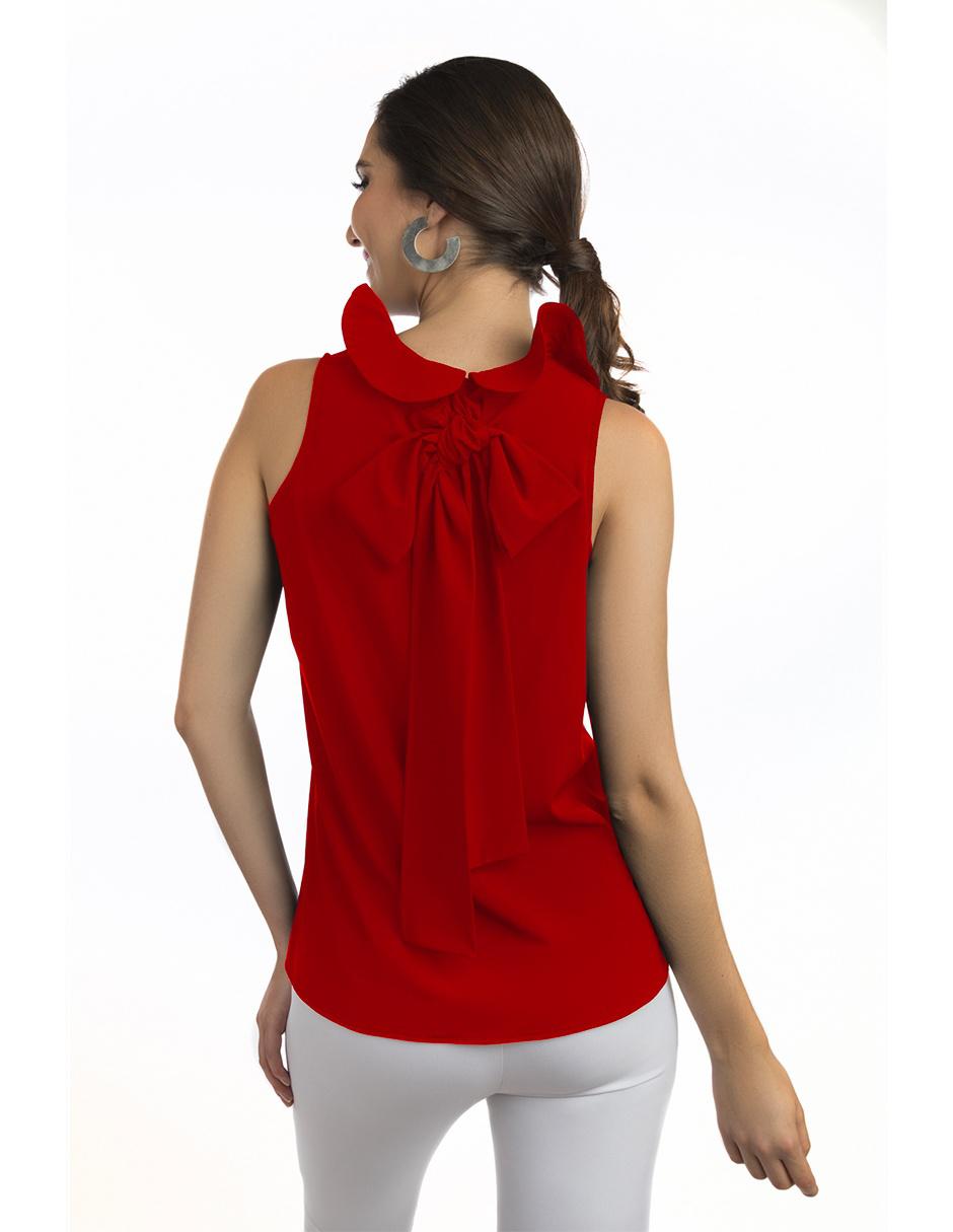 Blusa Beatriz Meade sin manga corte recto