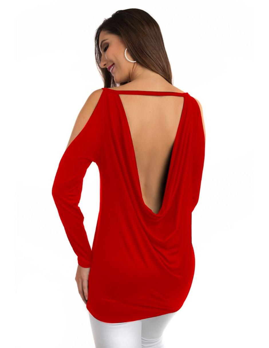 Blusa Beatriz Meade manga larga corte recto
