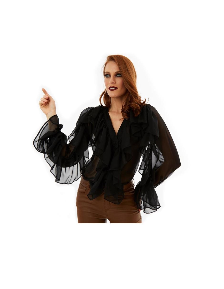 Blusa manga larga para mujer