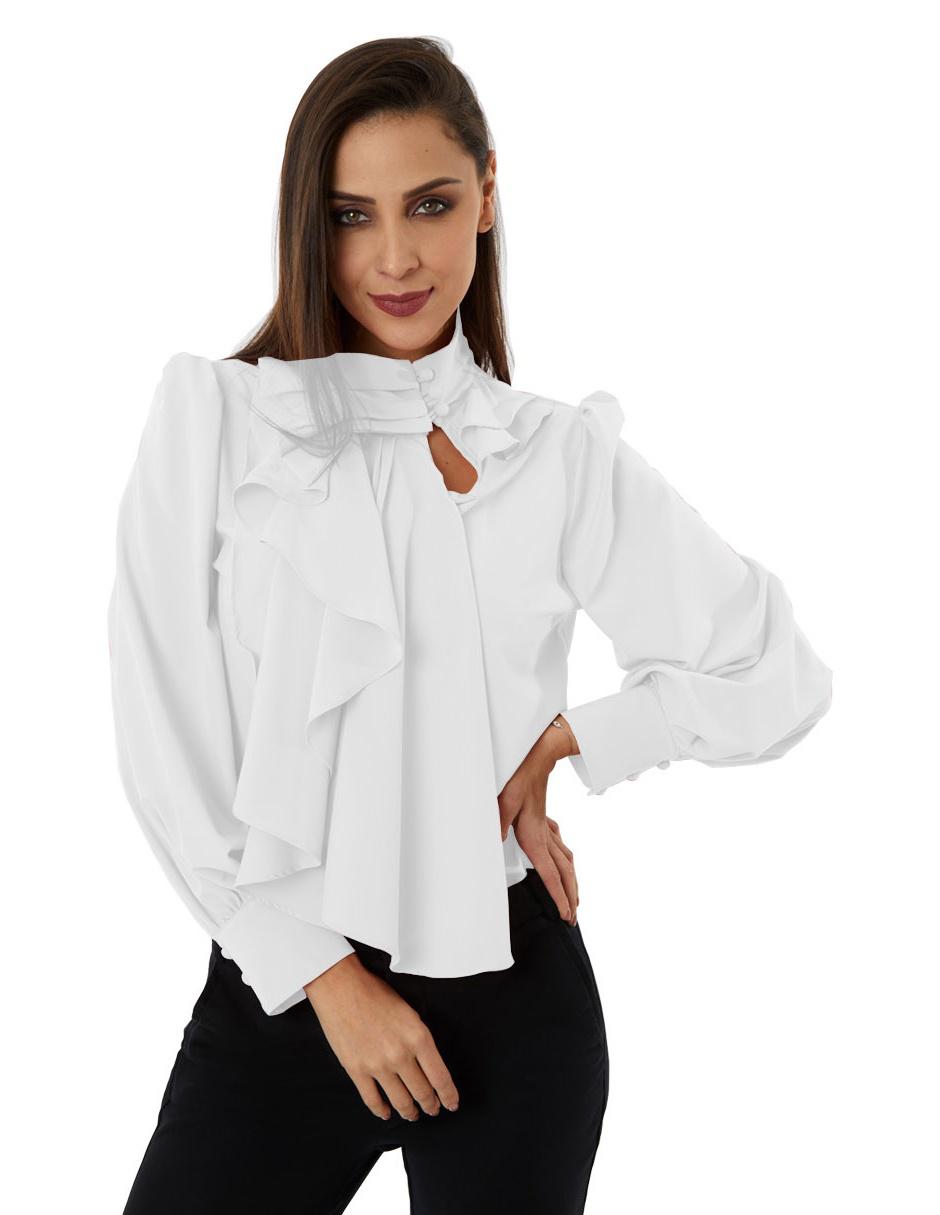 Blusa manga larga para mujer