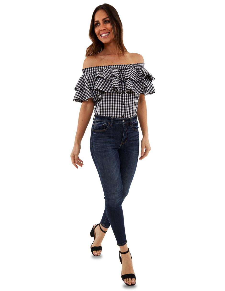 Blusa manga corta para mujer