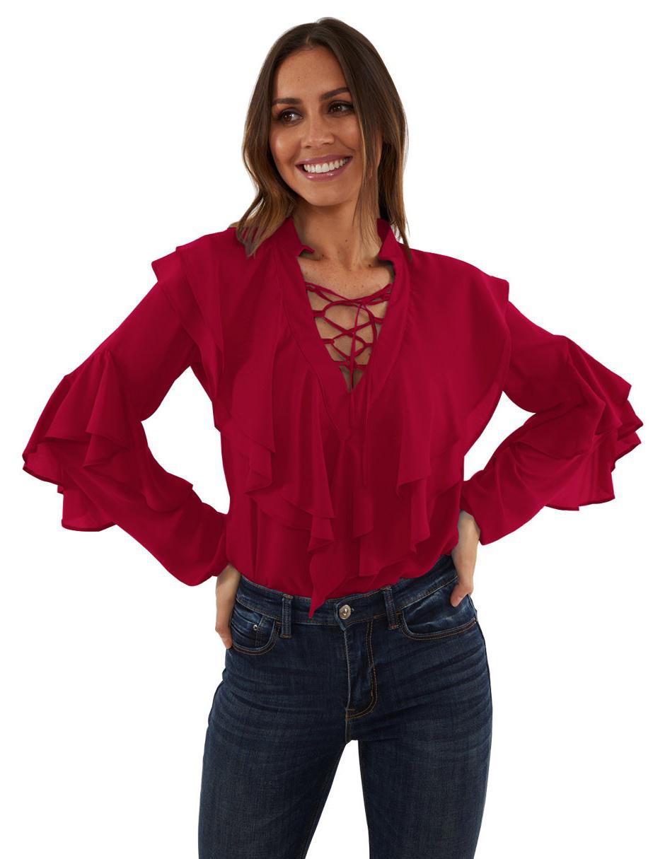 Blusa manga larga para mujer 3