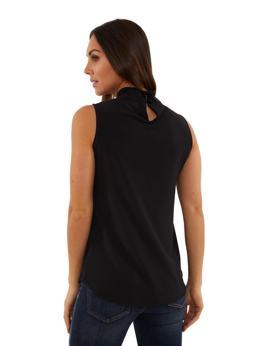 Blusa Beatriz Meade manga sin manga corte recto