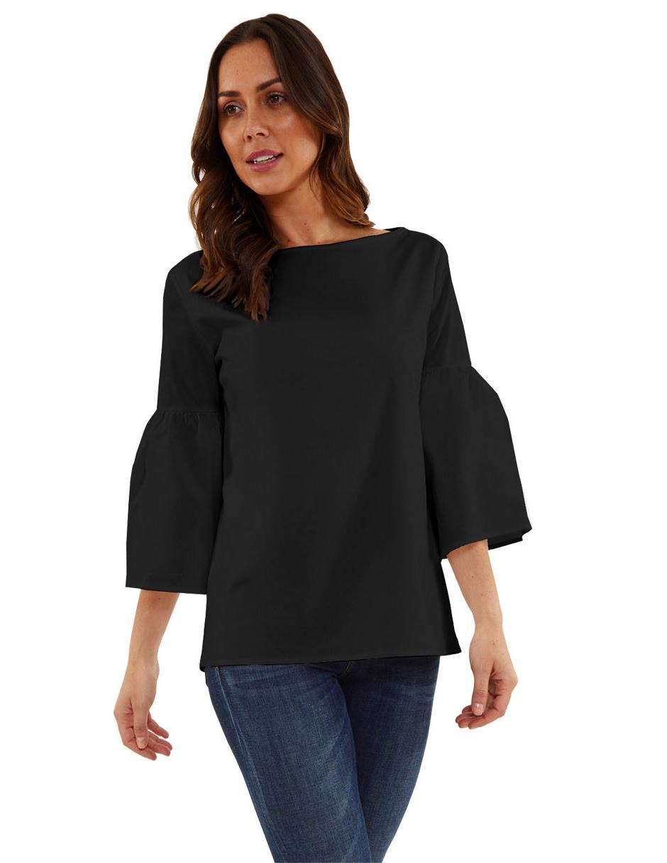 Blusa Beatriz Meade manga 3/4 corte recto
