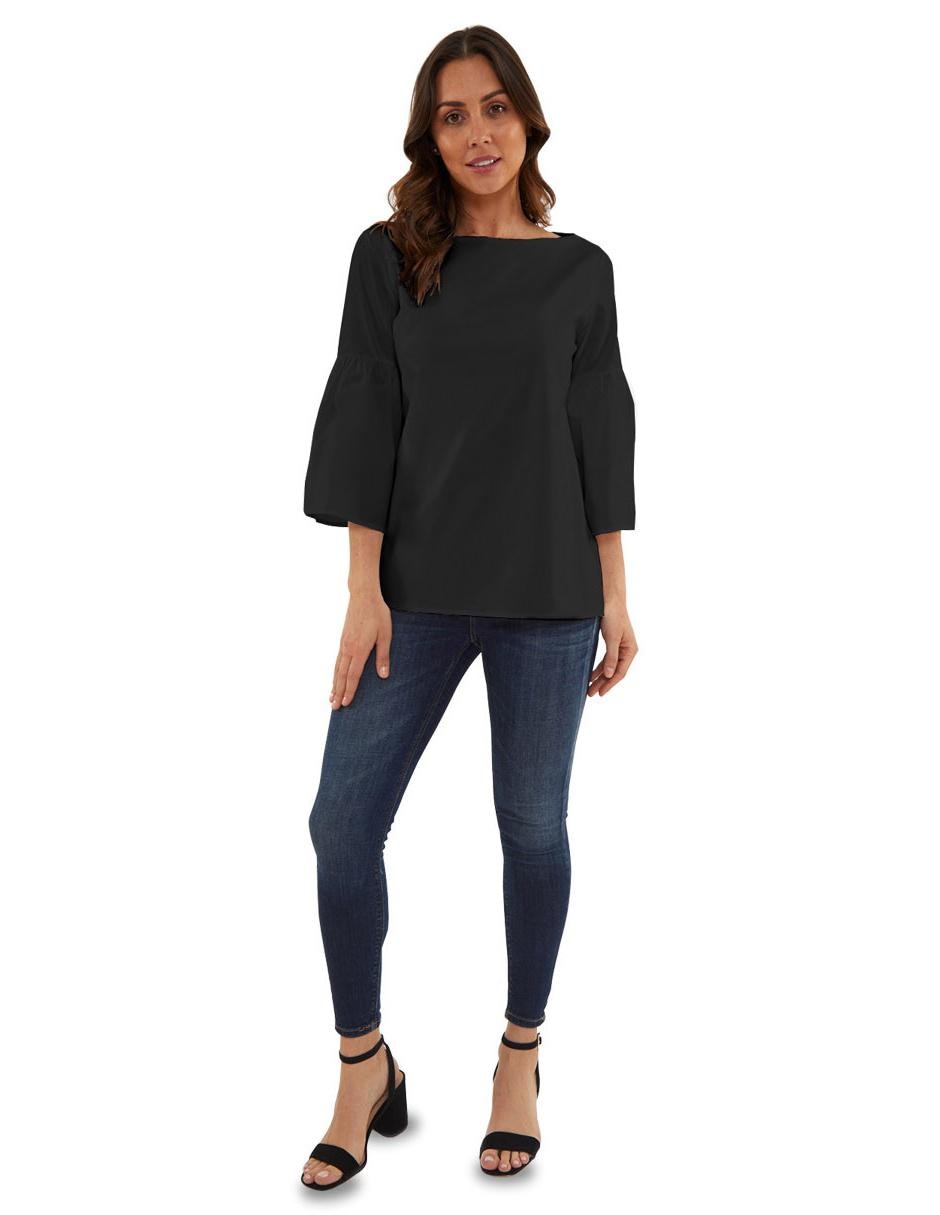 Blusa Beatriz Meade manga 3/4 corte recto