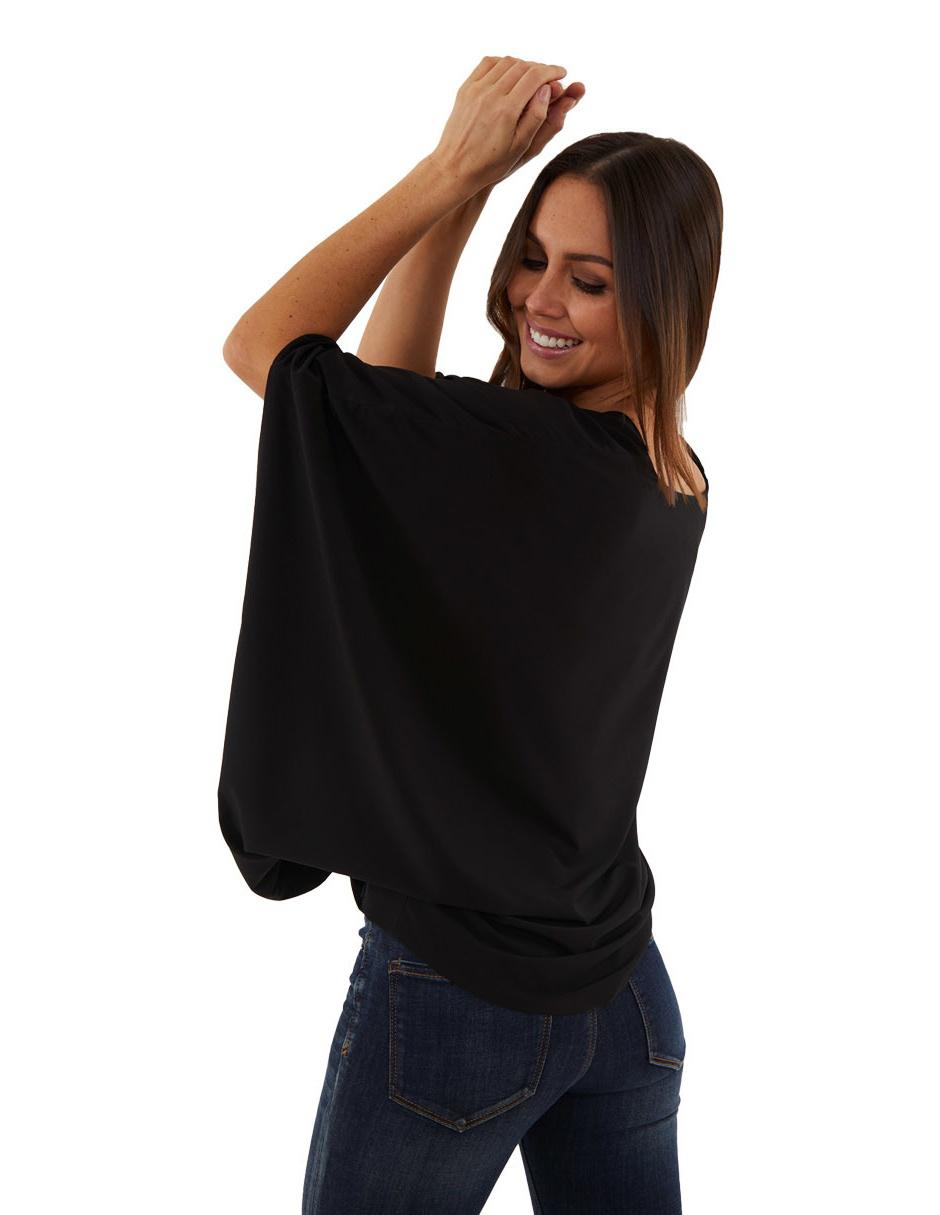 Blusa Beatriz Meade manga mariposa corte amplio