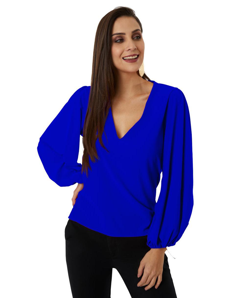 Blusa manga larga para mujer