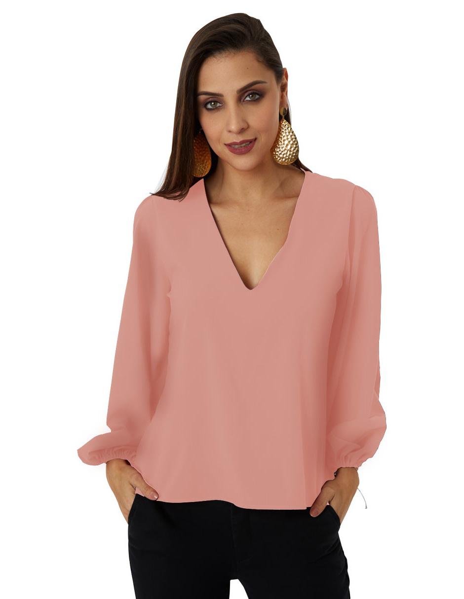 Blusa manga larga para mujer