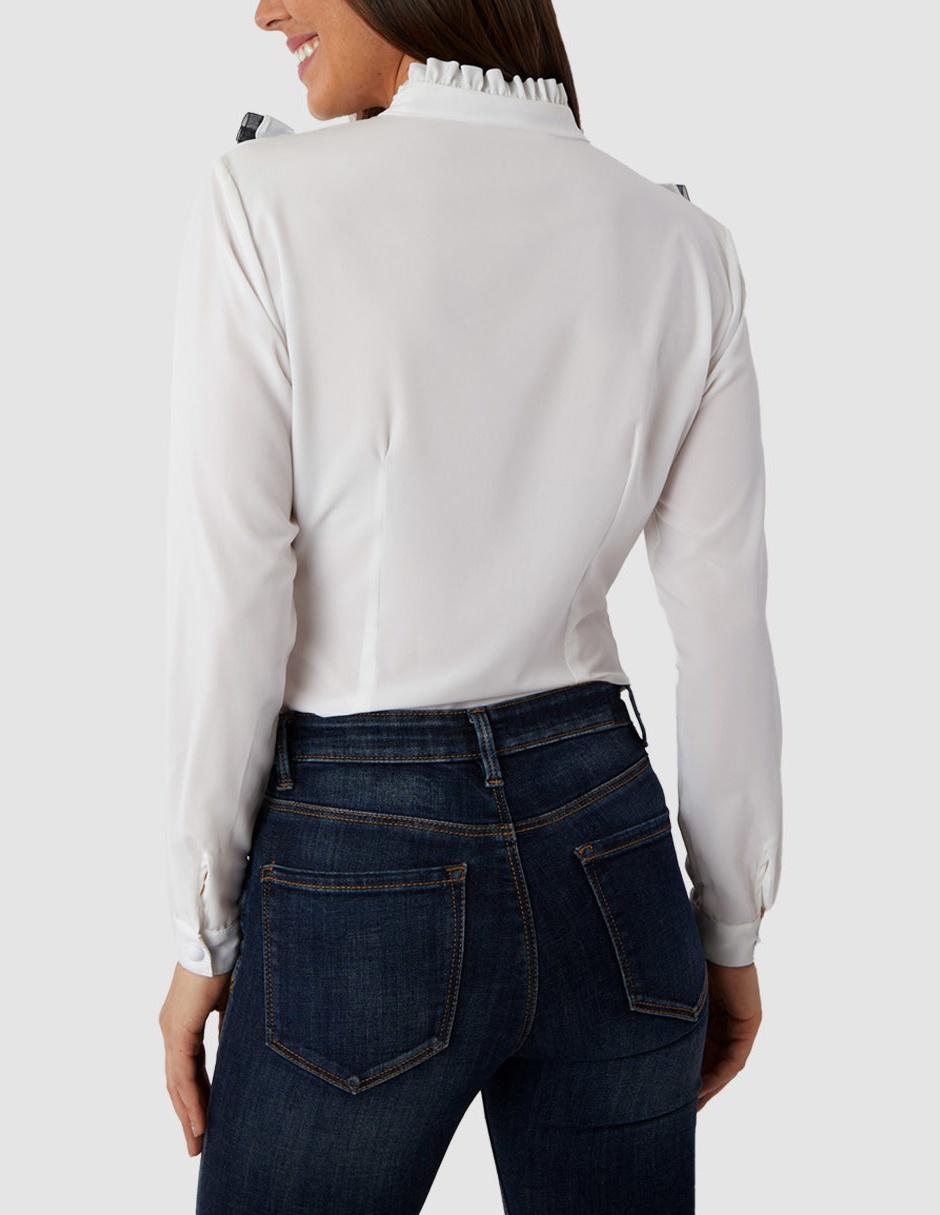 Blusa manga larga para mujer