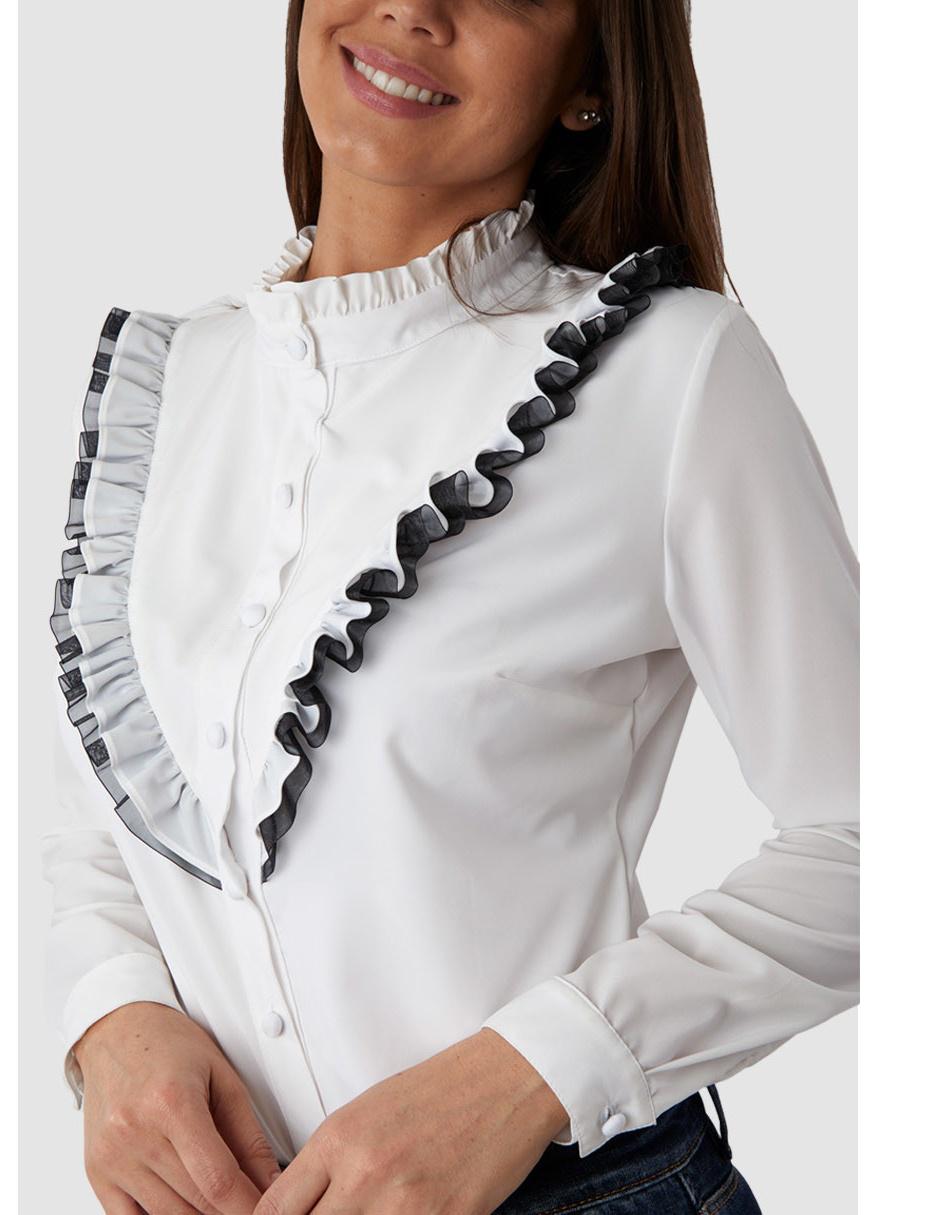 Blusa manga larga para mujer