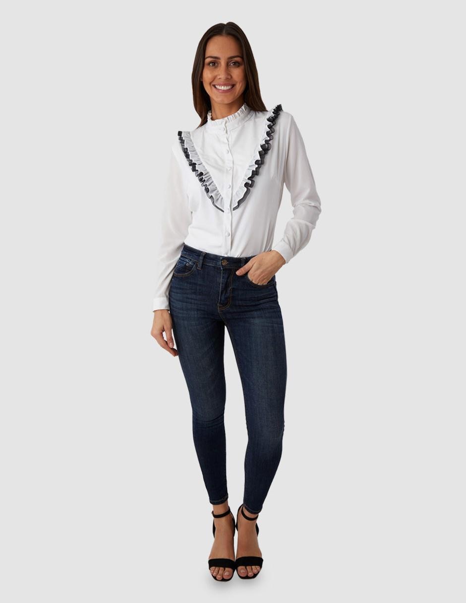 Blusa manga larga para mujer