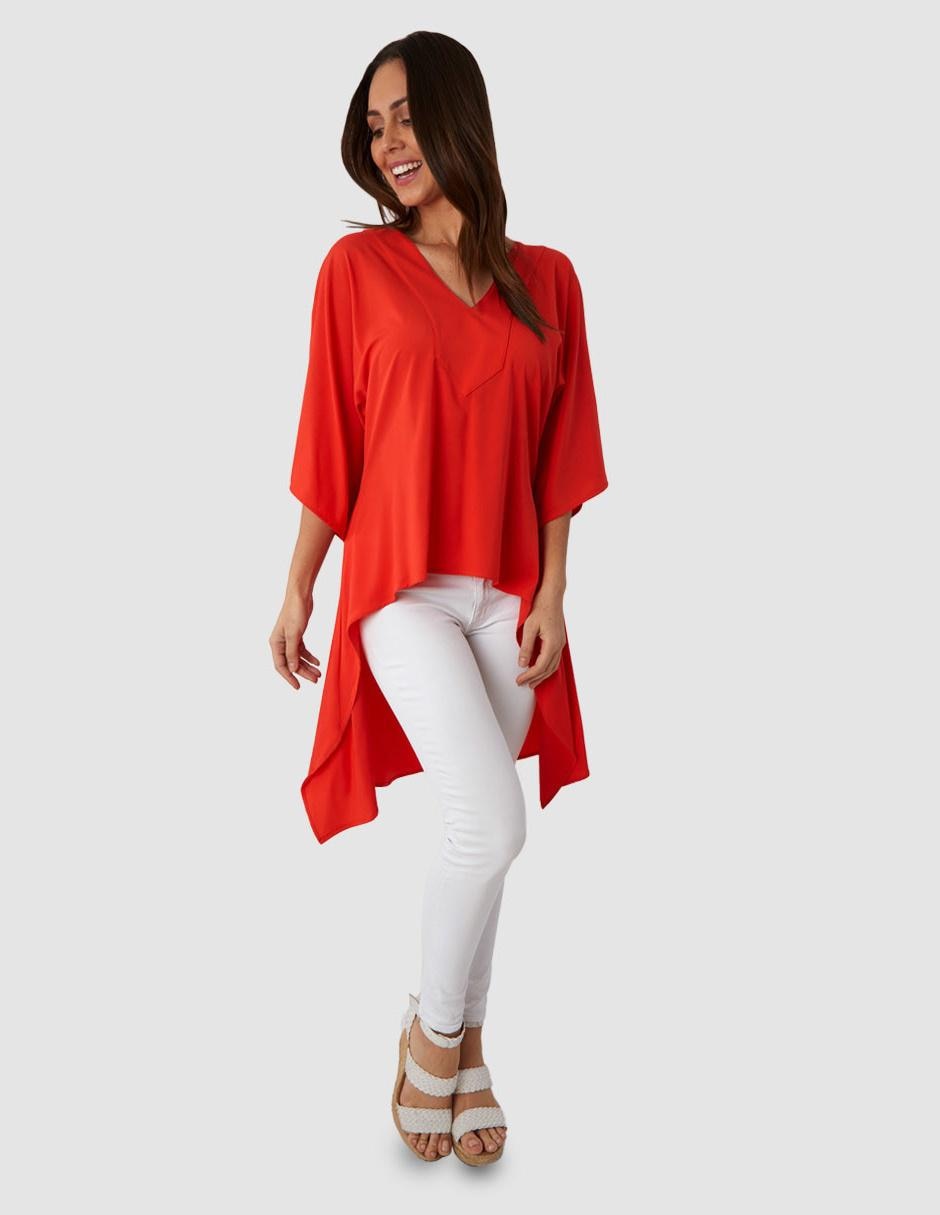 Blusa Beatriz Meade manga 3/4 corte relajado