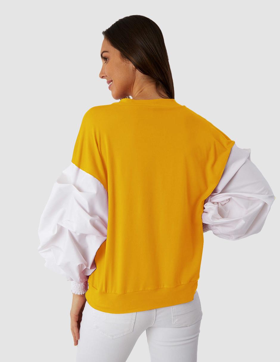 Blusa Beatriz Meade manga larga corte relajado