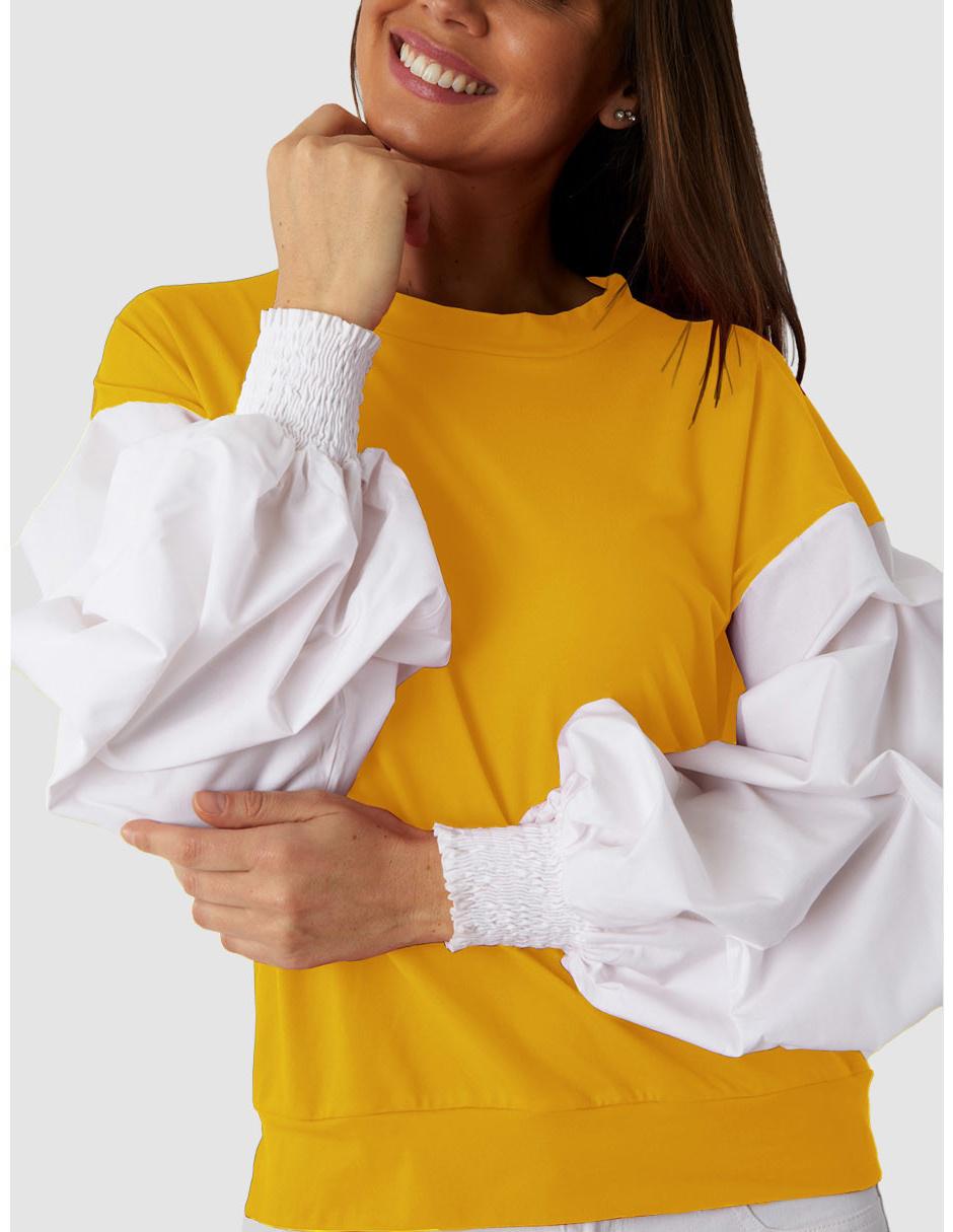 Blusa Beatriz Meade manga larga corte relajado