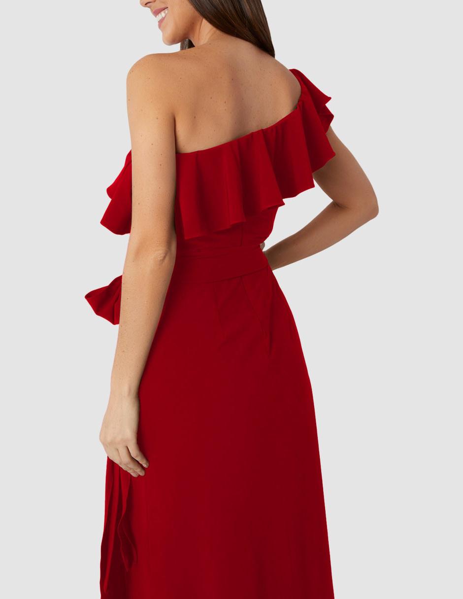 Vestido maxi de fiesta escote medio 2