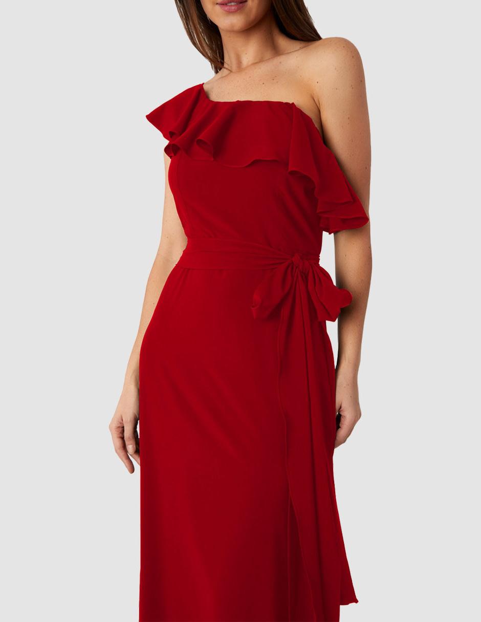 Vestido maxi de fiesta escote medio 4