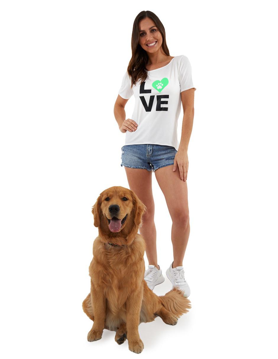 Blusa manga corta para mujer