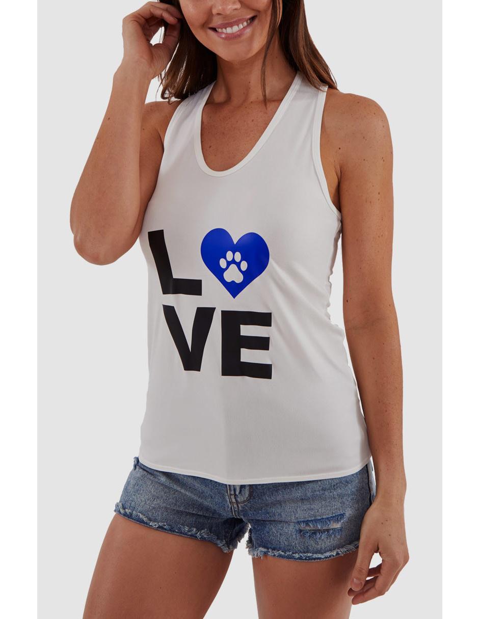 Blusa sin manga para mujer