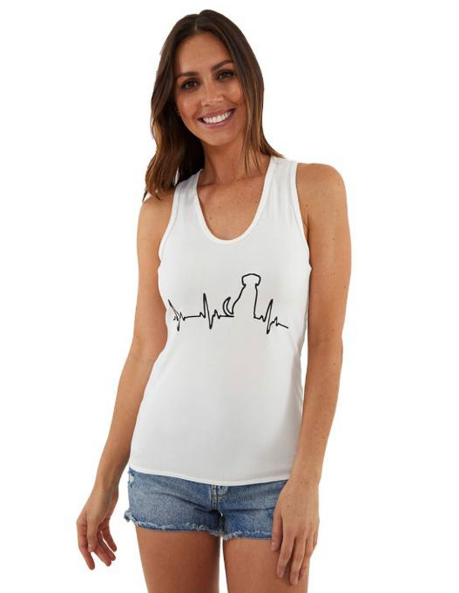 Blusa sin manga para mujer