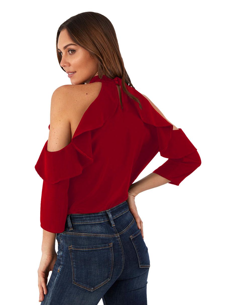 Blusa Beatriz Meade manga 3/4 corte recto