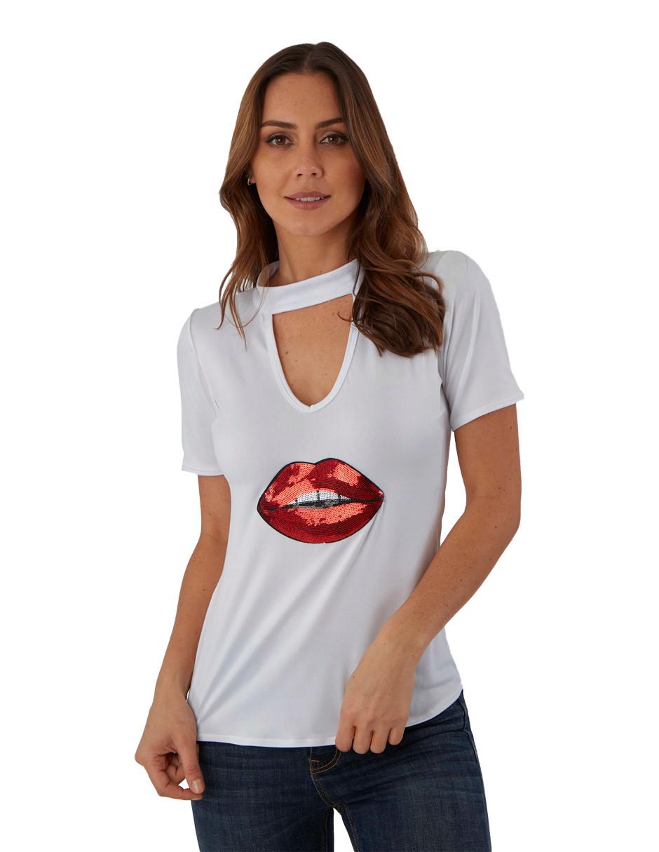 Blusa manga corta para mujer 4