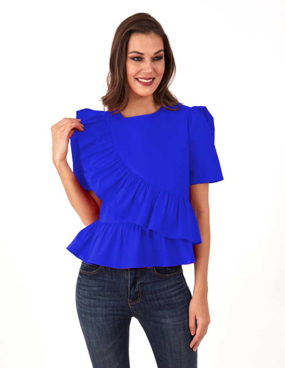 Blusa manga corta para mujer 3