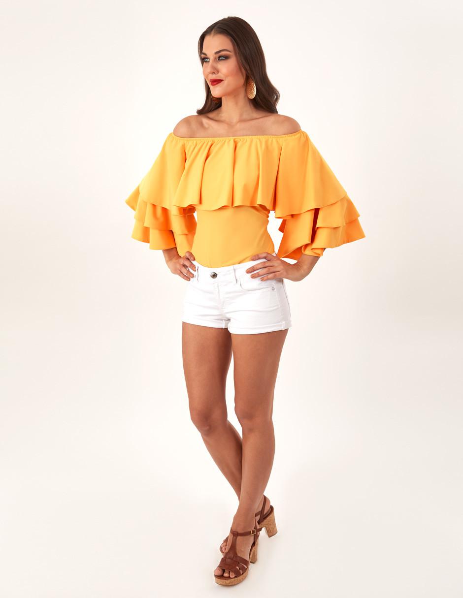 Blusa manga corta para mujer