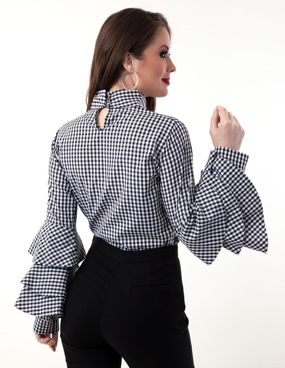 Blusa manga larga para mujer