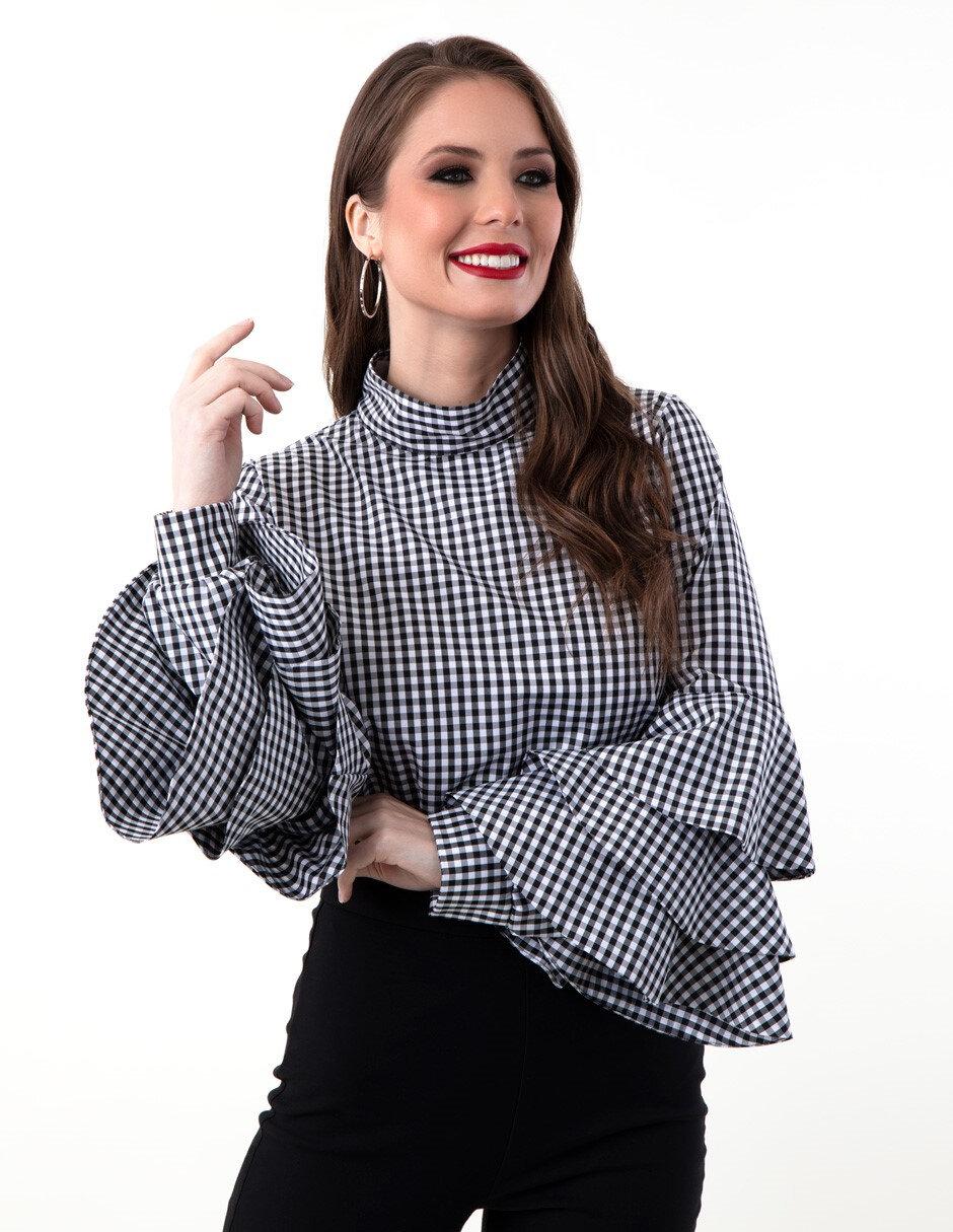 Blusa manga larga para mujer