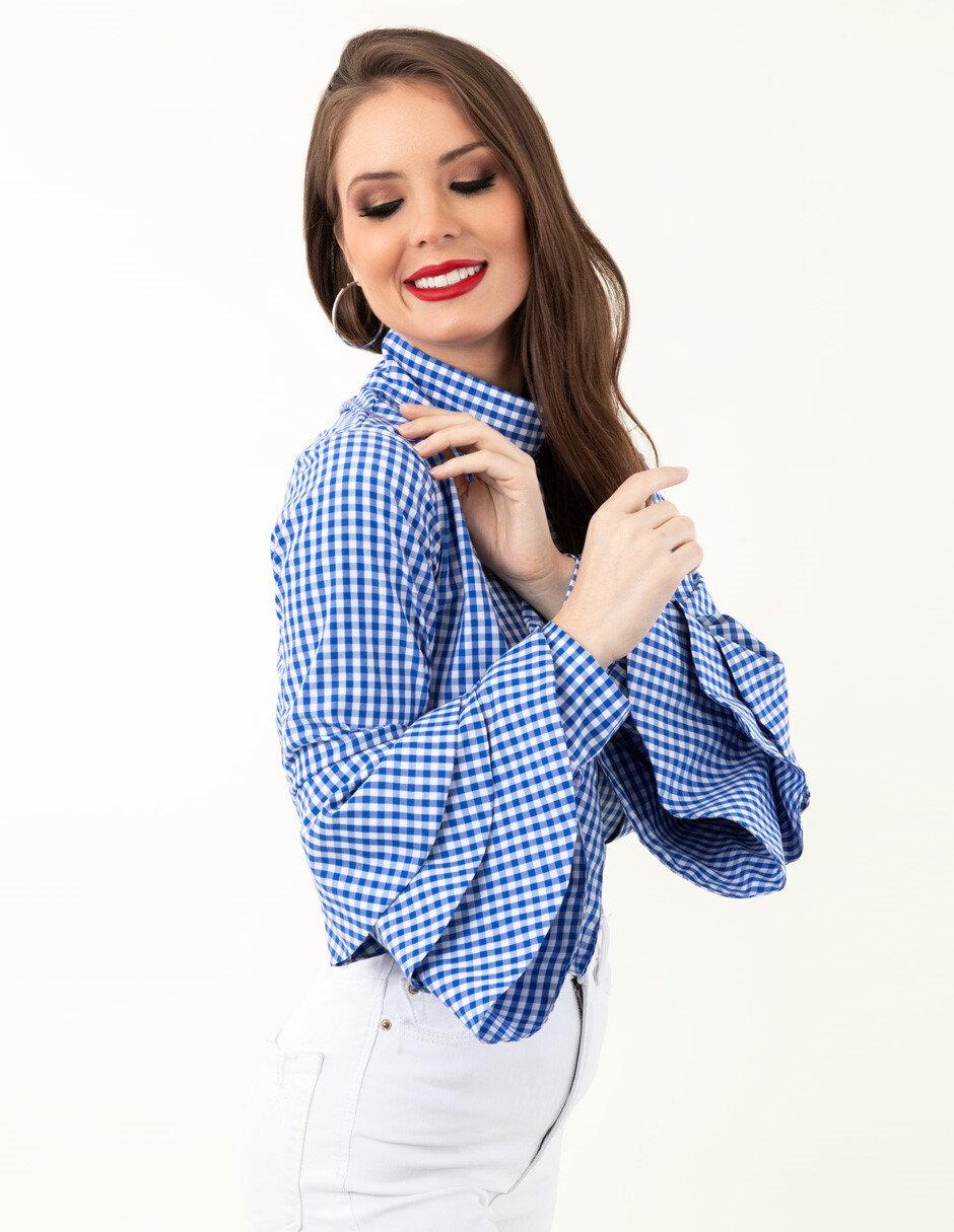 Blusa manga larga para mujer
