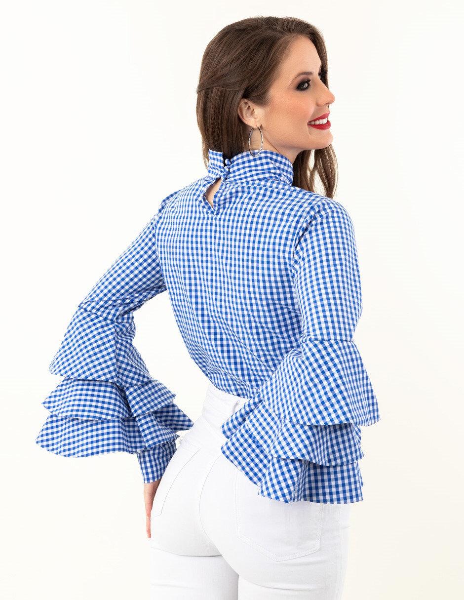 Blusa manga larga para mujer