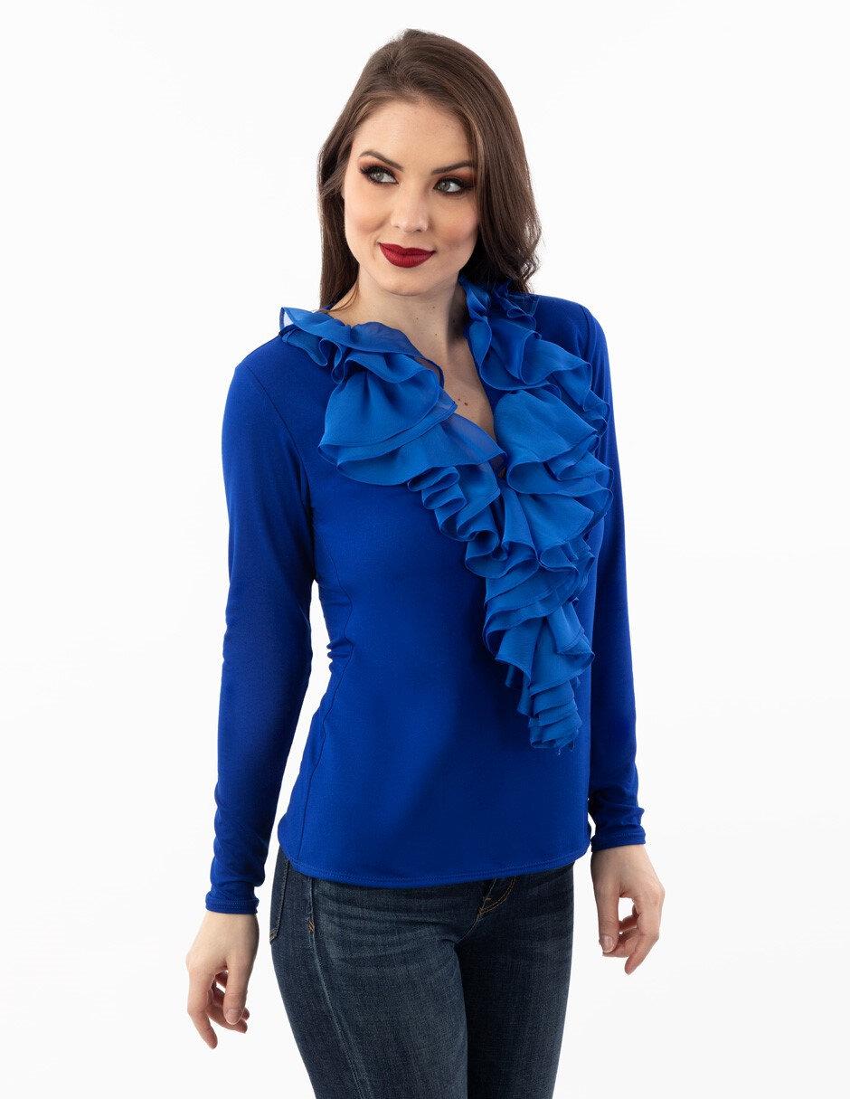 Blusa manga larga para mujer
