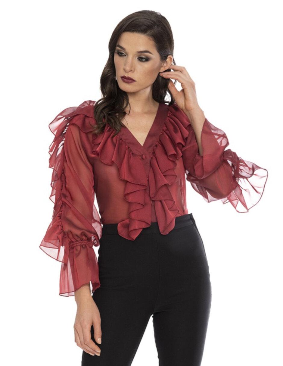 Blusa manga larga para mujer 4