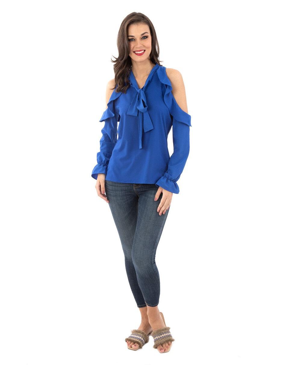 Blusa manga larga para mujer 4