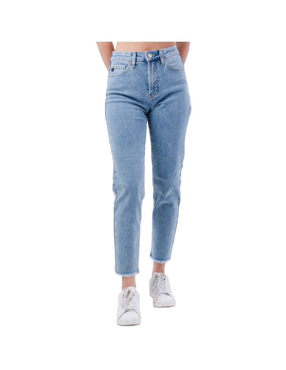 Jeans mom Balam lavado claro corte cintura para mujer Liverpool