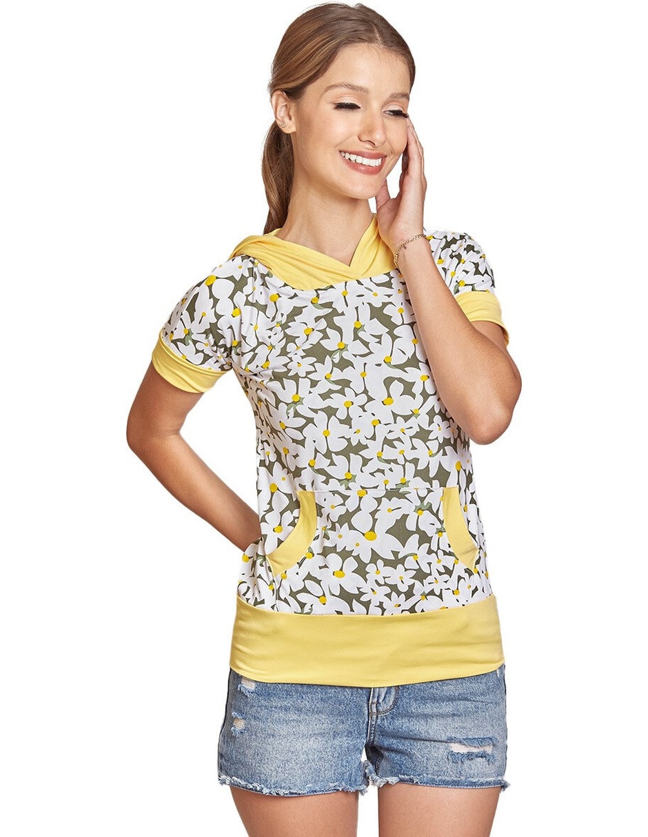 Blusa manga corta para mujer