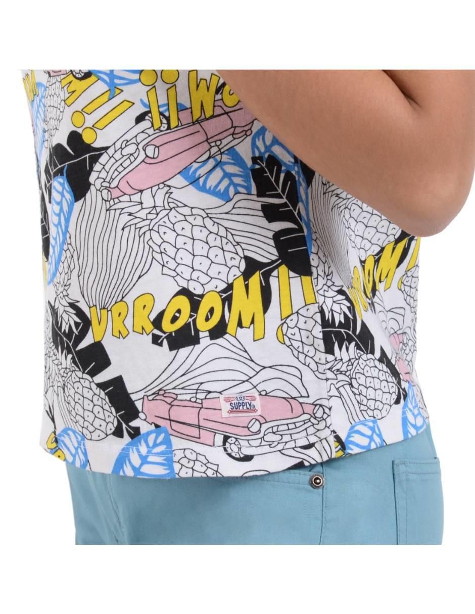 Playera manga corta cuello redondo para mujer 5