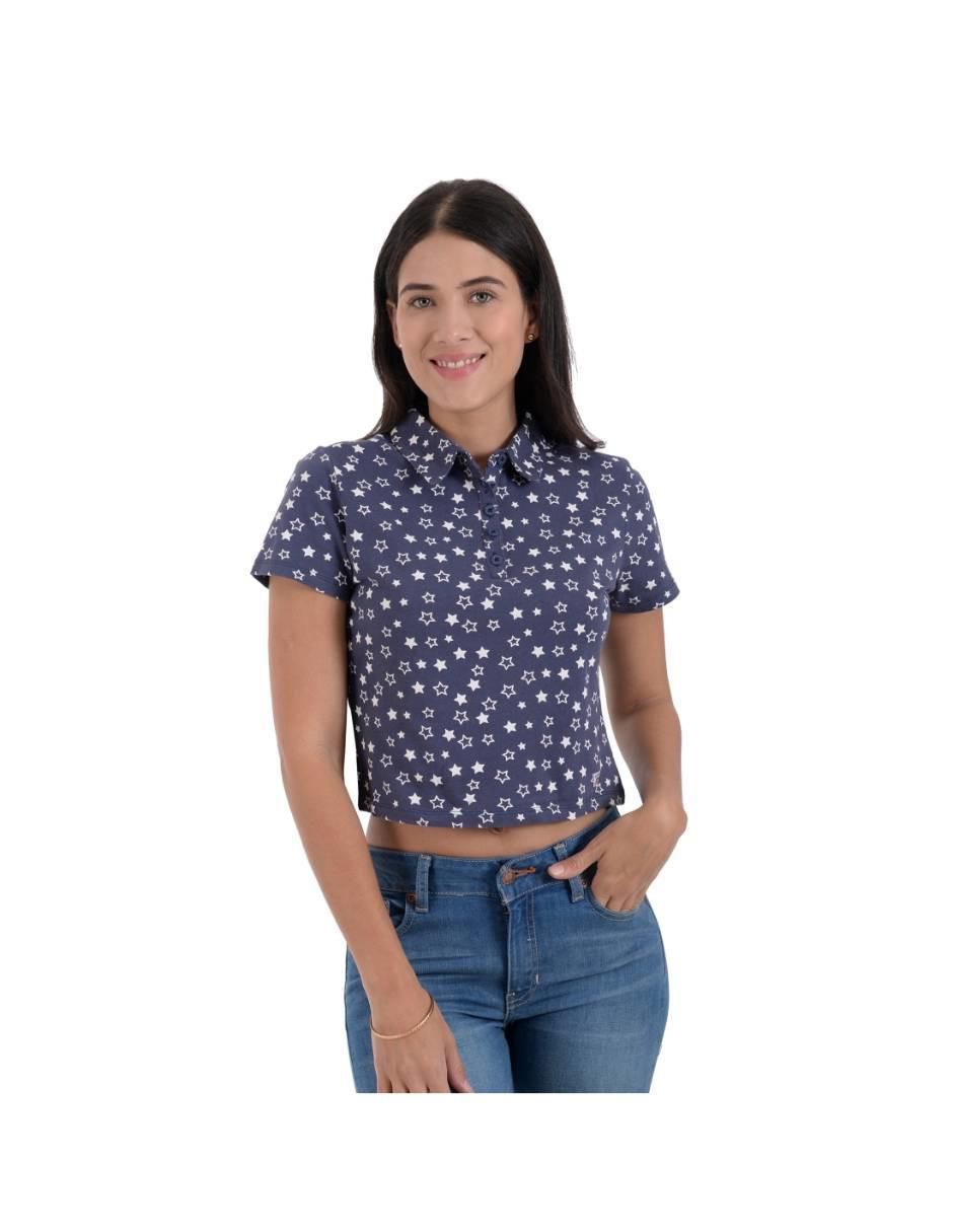 Playera tipo polo Supply para mujer Suburbia