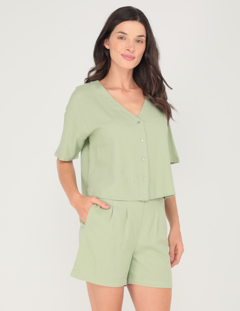 Camisa manga 3/4 para mujer 1
