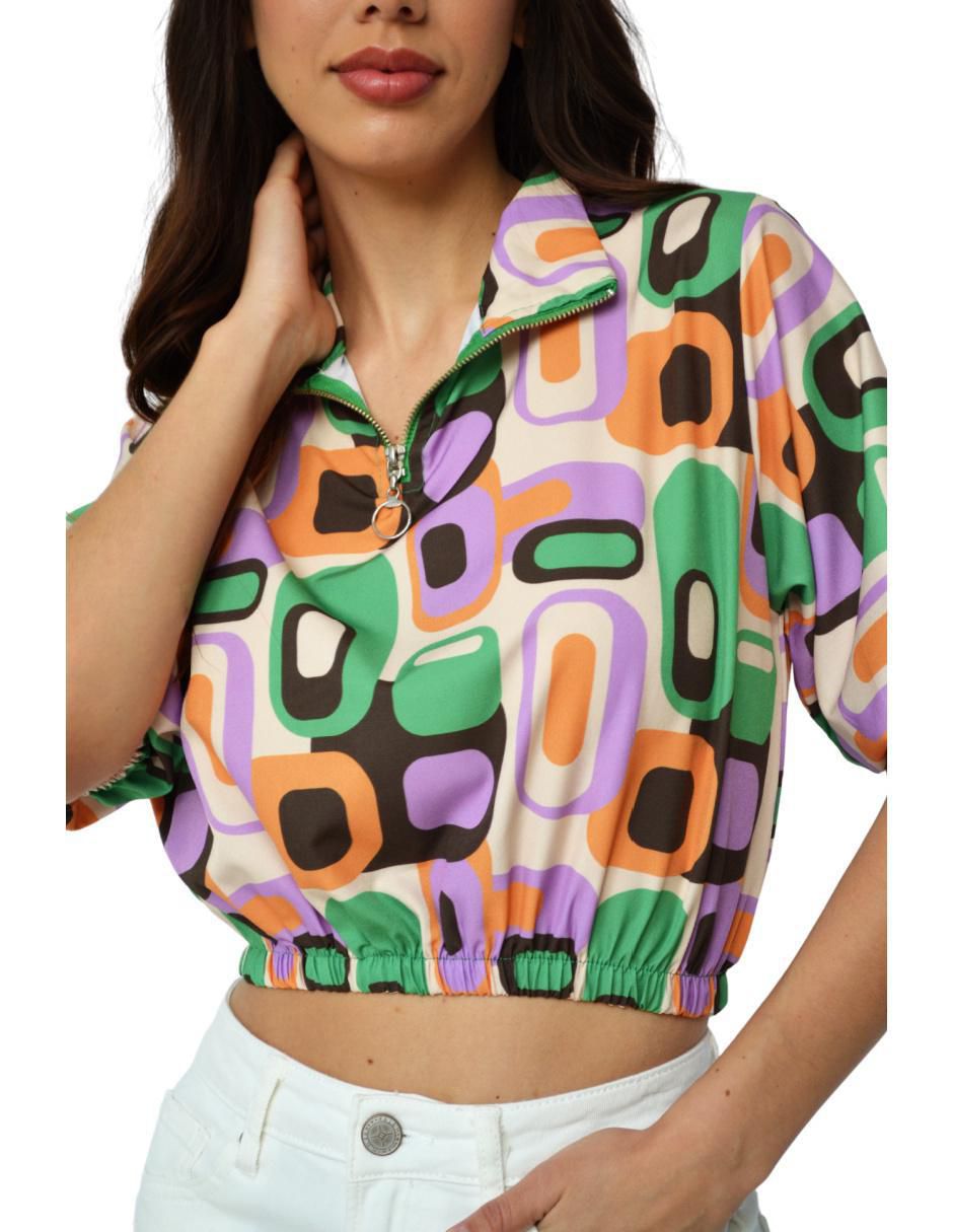 Blusa manga corta para mujer 4