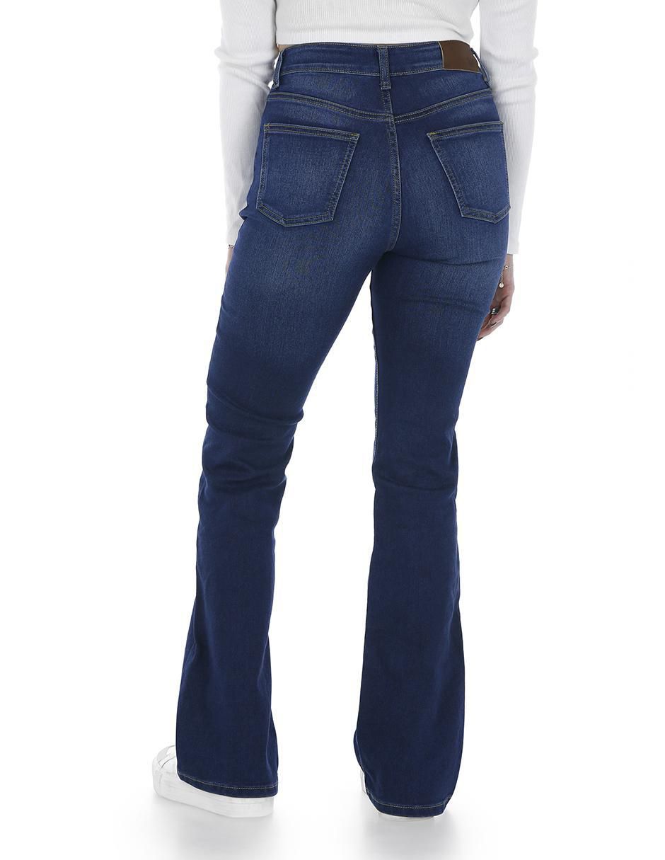 Jeans / jegging campana savage monkey savage monkey mangabey collection corte cintura alta para mujer