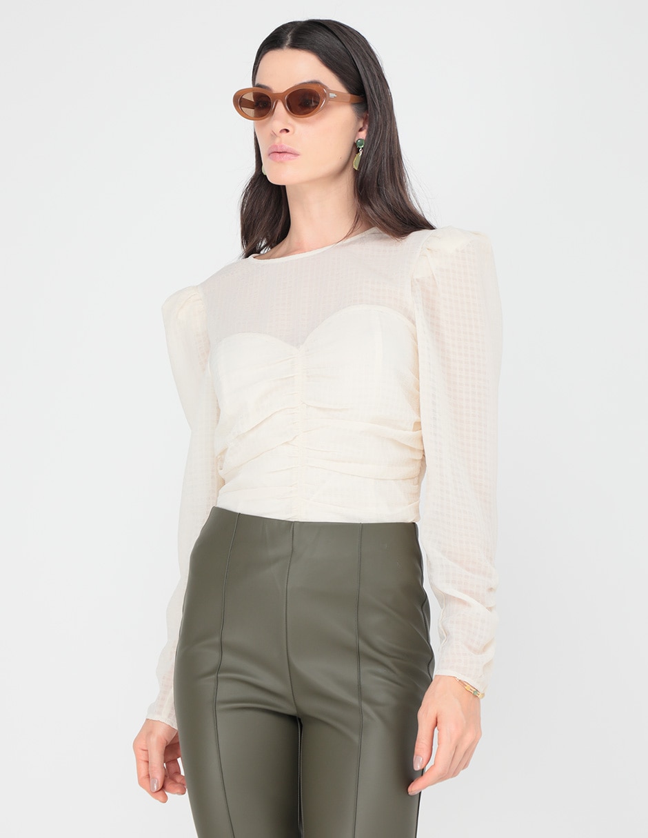 Blusa manga larga para mujer 1