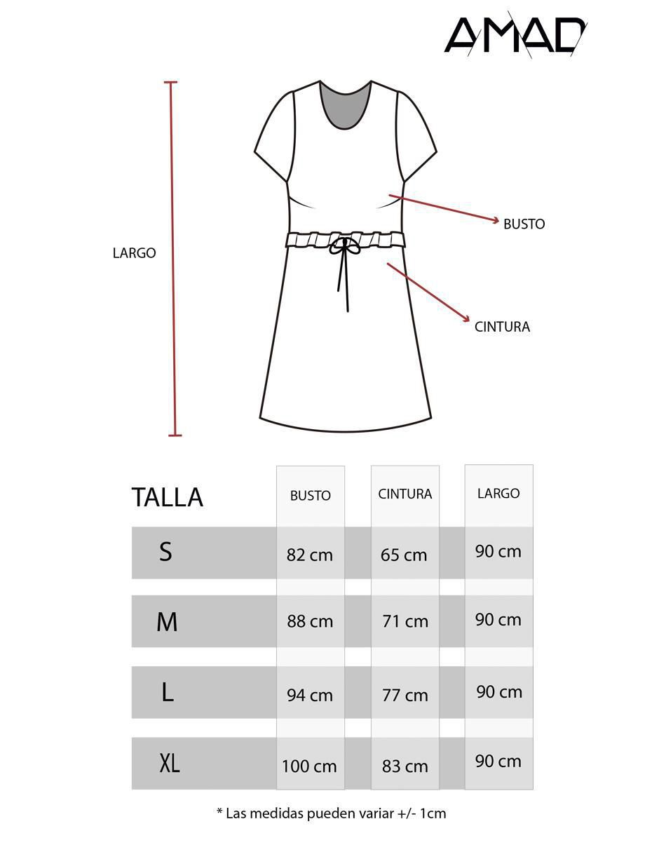 Vestido a la rodilla casual Linea Pura para mujer