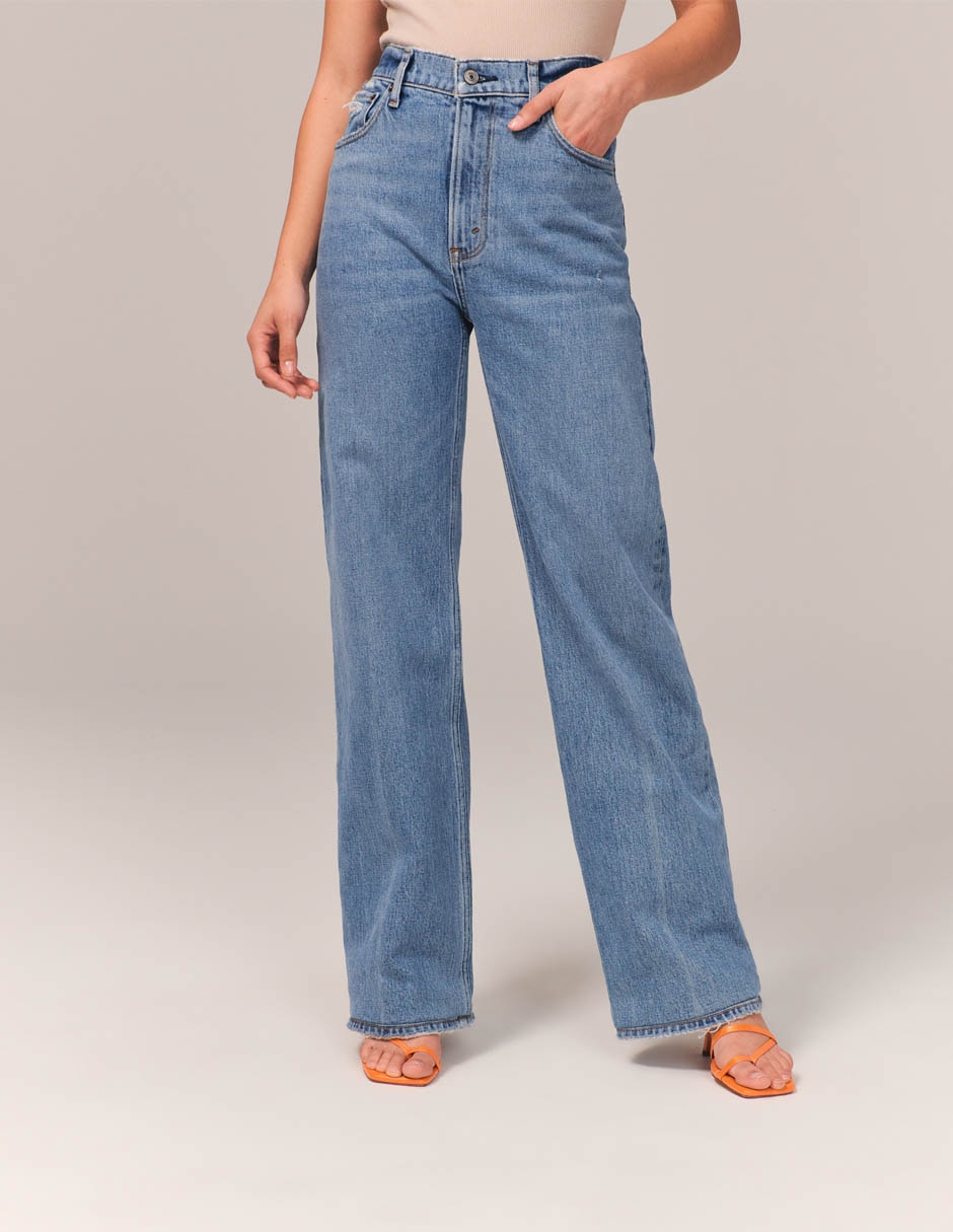  EDBHS Jeans para mujer de cintura alta con estampado