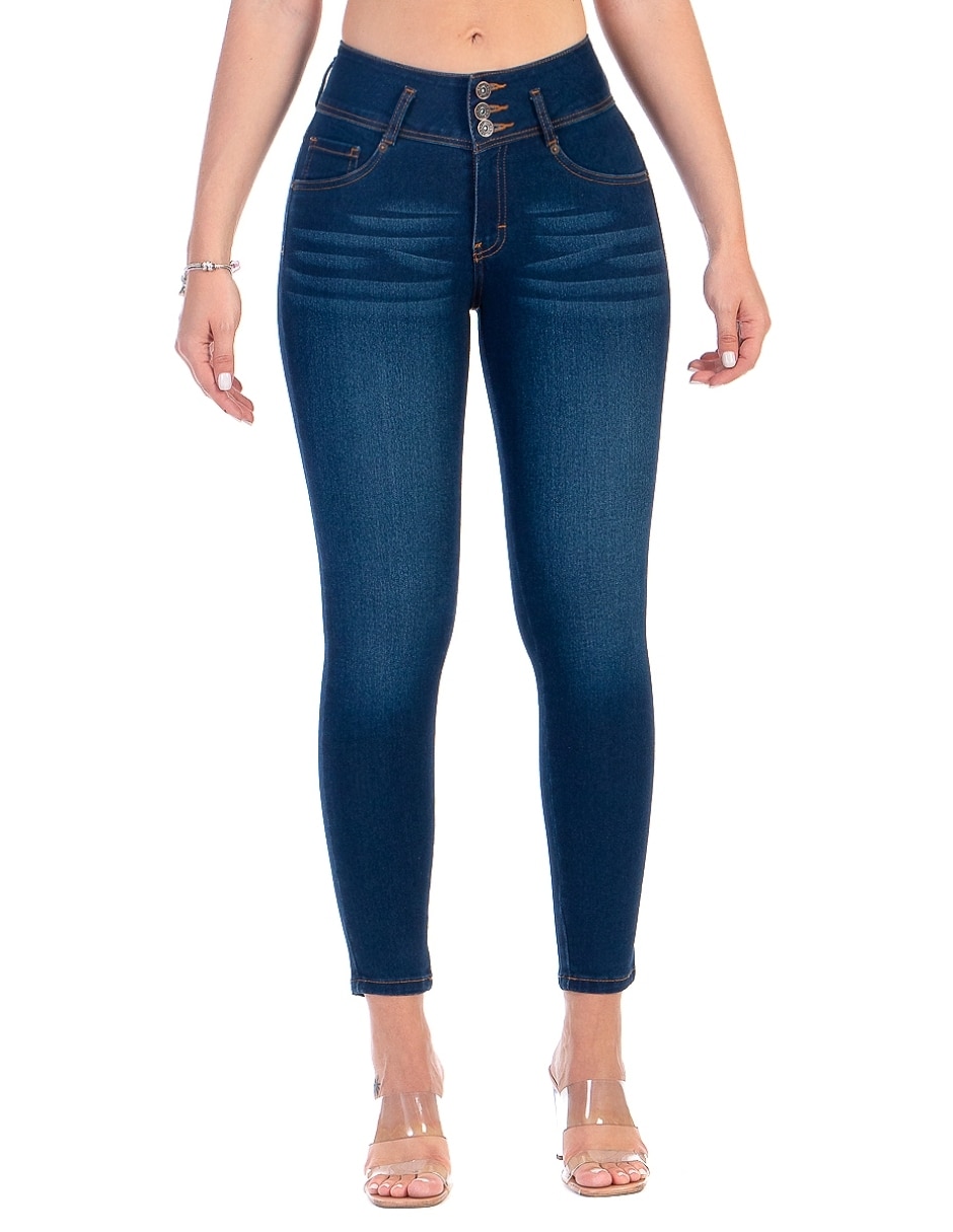 Jeans skinny Opp's Jeans corte cintura alta para mujer