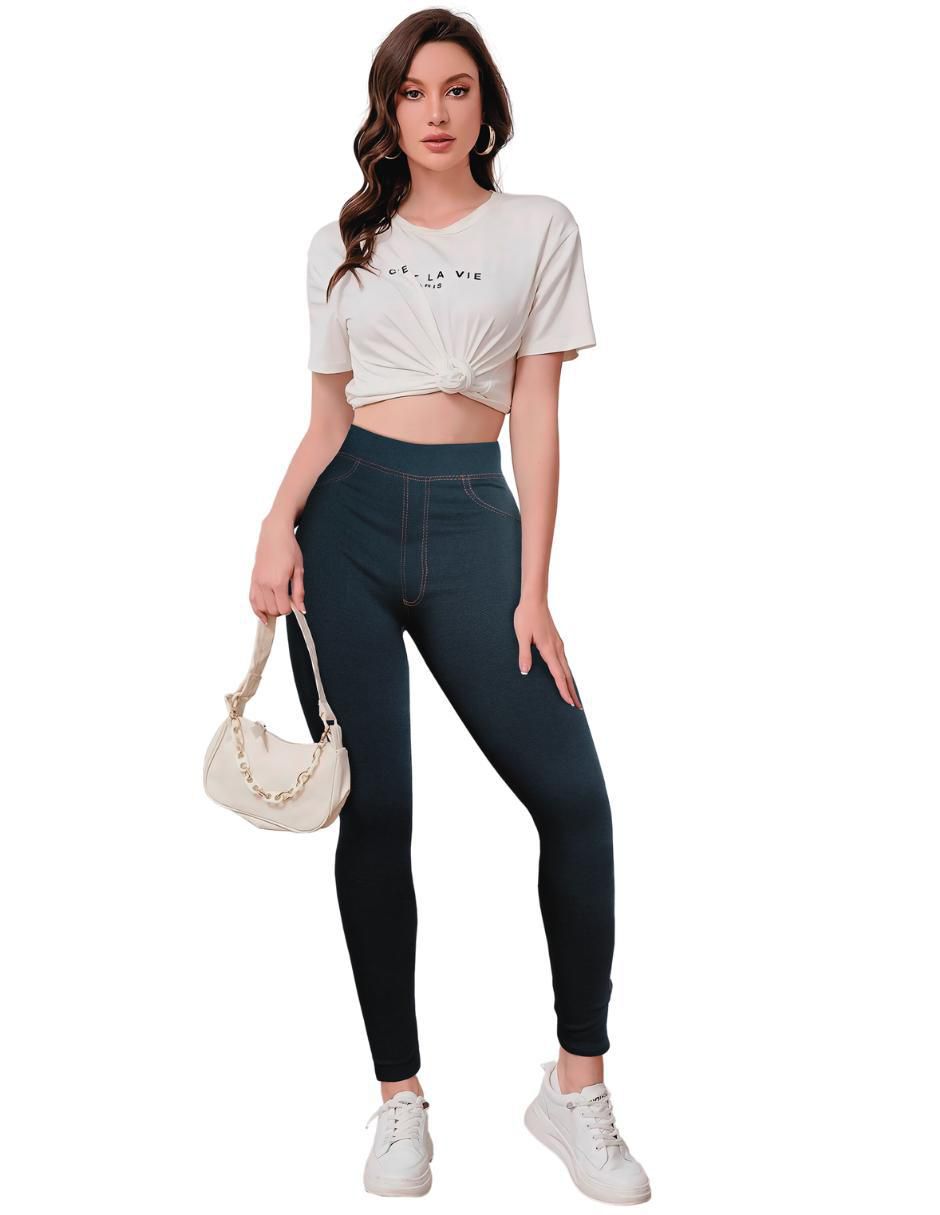 Legging cintura alta con elástico para mujer 4