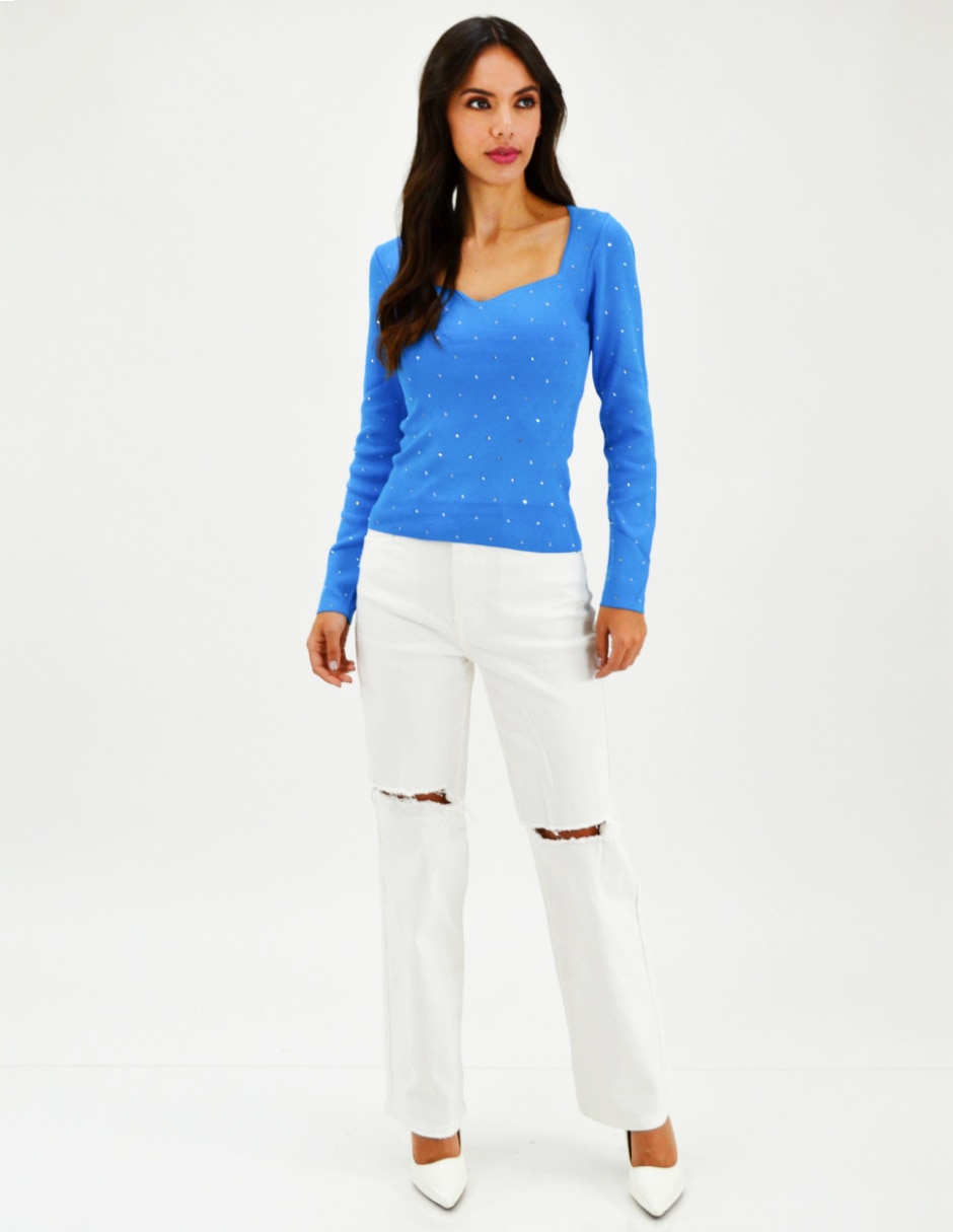 Blusa manga larga para mujer 5